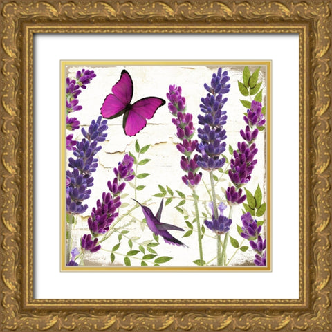 Lavande II Gold Ornate Wood Framed Art Print with Double Matting by Sasha