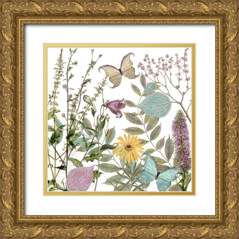 Botanique Refresh 1 Gold Ornate Wood Framed Art Print with Double Matting by Sasha