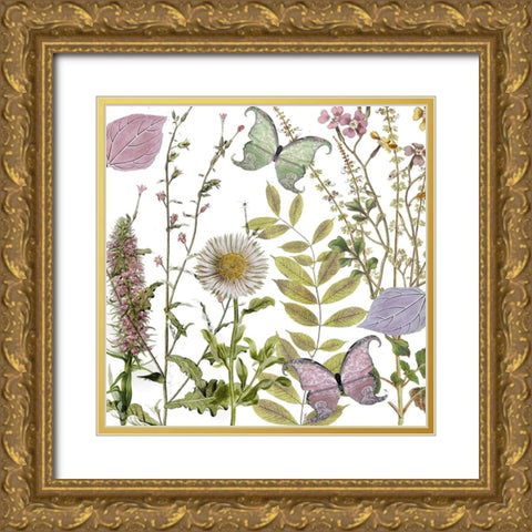 Botanique Refresh 2 Gold Ornate Wood Framed Art Print with Double Matting by Sasha