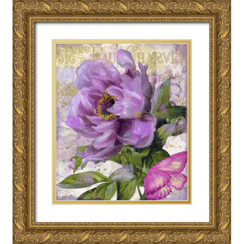 July Gold Ornate Wood Framed Art Print with Double Matting by Sasha