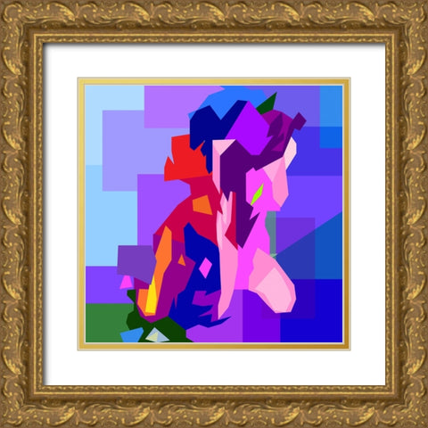 Nude 2 Gold Ornate Wood Framed Art Print with Double Matting by Pansanit, Surapol