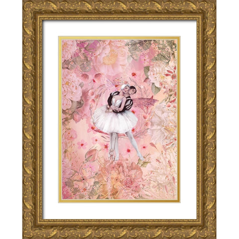Let Me Be Your Wings 1 Gold Ornate Wood Framed Art Print with Double Matting by The Font Diva