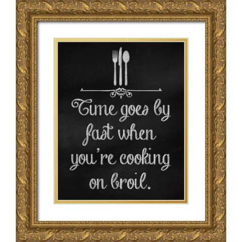 Broil Gold Ornate Wood Framed Art Print with Double Matting by Lavoie, Tina