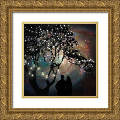 Date Night Gold Ornate Wood Framed Art Print with Double Matting by Lavoie, Tina