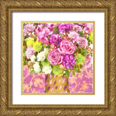 April Showers Gold Ornate Wood Framed Art Print with Double Matting by Lavoie, Tina