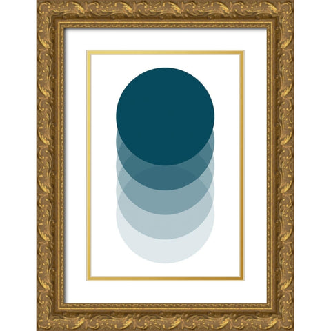 Sunrise II Gold Ornate Wood Framed Art Print with Double Matting by Lavoie, Tina