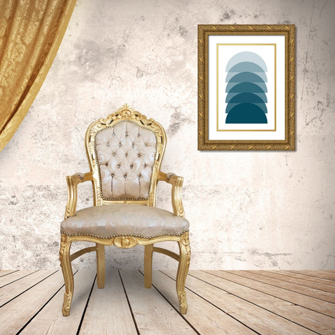 Sunset II Gold Ornate Wood Framed Art Print with Double Matting by Lavoie, Tina