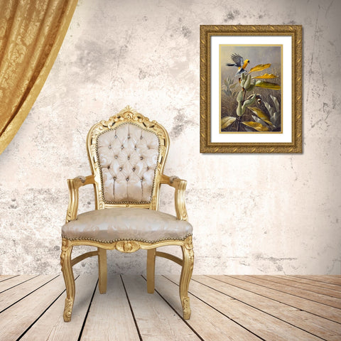 Meadow Gold Gold Ornate Wood Framed Art Print with Double Matting by Goebel, Wilhelm