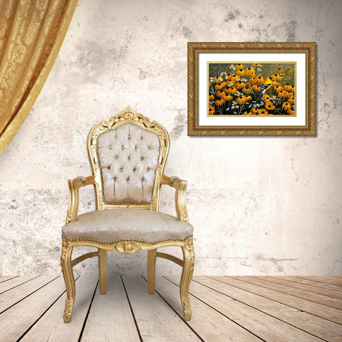 Summer Gold Gold Ornate Wood Framed Art Print with Double Matting by Goebel, Wilhelm