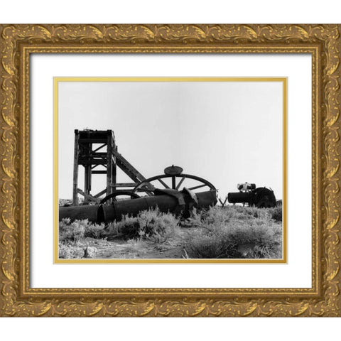 Bodi Mining 1 Gold Ornate Wood Framed Art Print with Double Matting by Koetsier, Albert