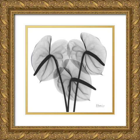 Flamingo 2 Gold Ornate Wood Framed Art Print with Double Matting by Koetsier, Albert