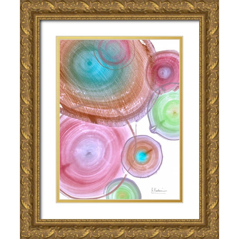 Millennial Tree Ring II Gold Ornate Wood Framed Art Print with Double Matting by Koetsier, Albert