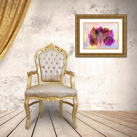 Retroluxed Compostion 2 Gold Ornate Wood Framed Art Print with Double Matting by Koetsier, Albert