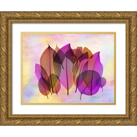 Retroluxed Compostion 2 Gold Ornate Wood Framed Art Print with Double Matting by Koetsier, Albert