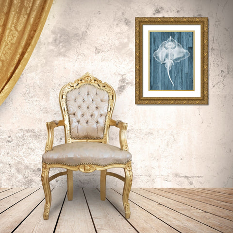 Skate Wood Gold Ornate Wood Framed Art Print with Double Matting by Koetsier, Albert