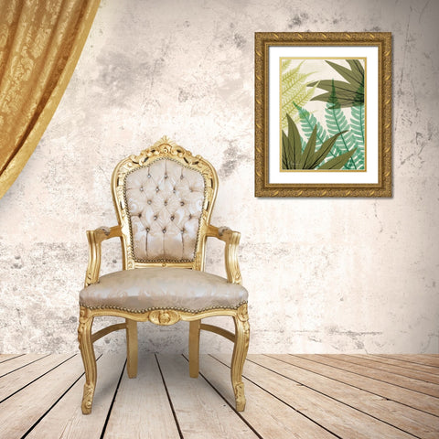 Mesozoic Travels 2 Gold Ornate Wood Framed Art Print with Double Matting by Koetsier, Albert