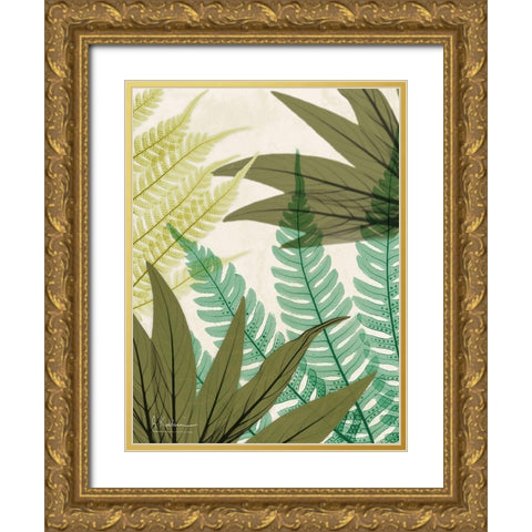 Mesozoic Travels 2 Gold Ornate Wood Framed Art Print with Double Matting by Koetsier, Albert
