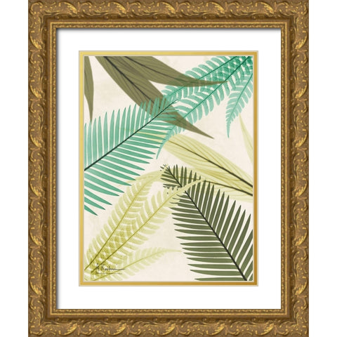 Mesozoic Travels 3 Gold Ornate Wood Framed Art Print with Double Matting by Koetsier, Albert
