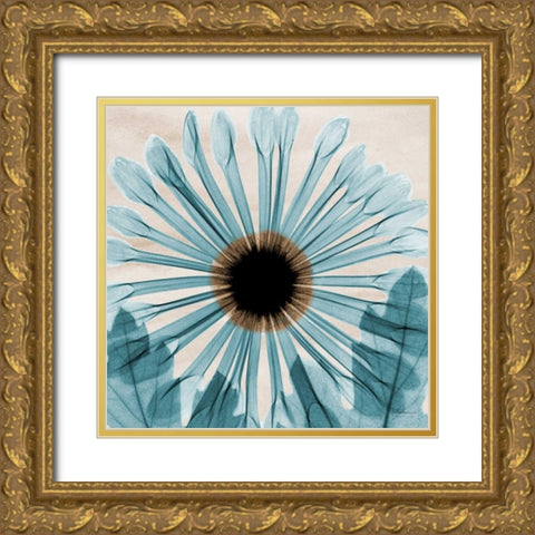 Dream in Blue Gold Ornate Wood Framed Art Print with Double Matting by Koetsier, Albert