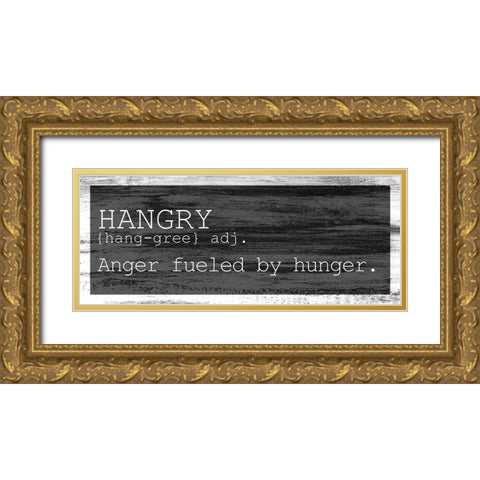 Hangry Gold Ornate Wood Framed Art Print with Double Matting by Bailey, Ann