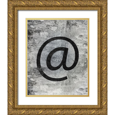 Symbol 3 Gold Ornate Wood Framed Art Print with Double Matting by Bailey, Ann