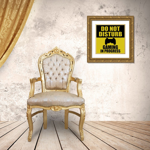 Do Not Disturb Gold Ornate Wood Framed Art Print with Double Matting by Bailey, Ann