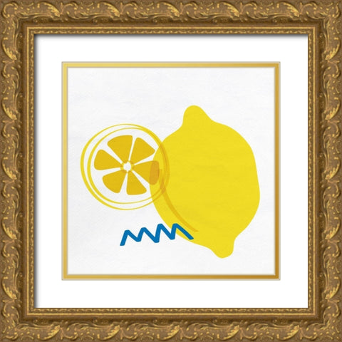 Lemon Drop 2 Gold Ornate Wood Framed Art Print with Double Matting by Bailey, Ann
