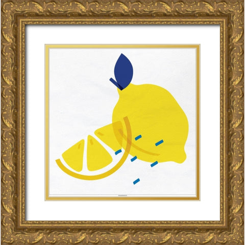 Lemon Drop 3 Gold Ornate Wood Framed Art Print with Double Matting by Bailey, Ann