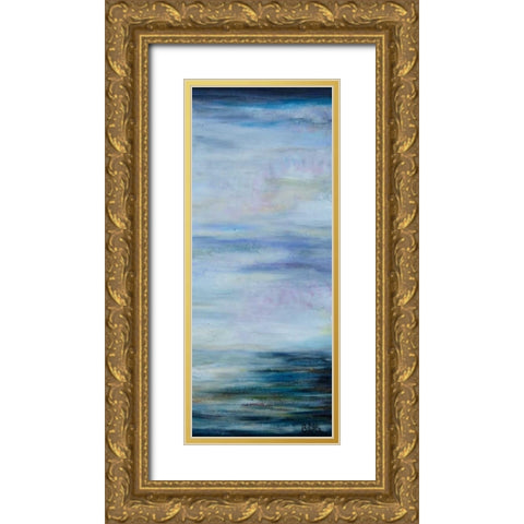 Narrow Waterscape 2 Gold Ornate Wood Framed Art Print with Double Matting by Bilotta, Barbara