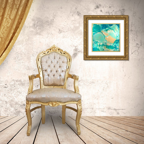 Ocean Floor Gold Ornate Wood Framed Art Print with Double Matting by Bilotta, Barbara