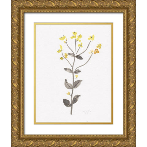 Wildflower Organics V Gold Ornate Wood Framed Art Print with Double Matting by Kimberly, Allen