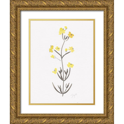 Wildflower Organics VI Gold Ornate Wood Framed Art Print with Double Matting by Kimberly, Allen