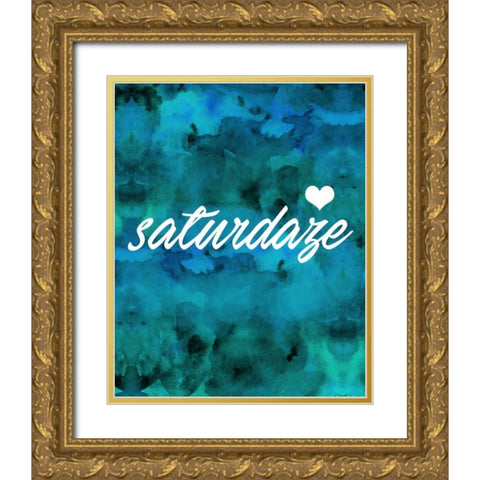 Saturdaze Gold Ornate Wood Framed Art Print with Double Matting by Alvarez, Cynthia