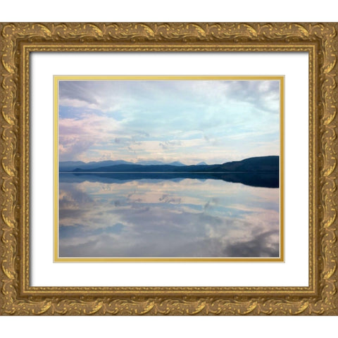 Pink Memory Gold Ornate Wood Framed Art Print with Double Matting by Alvarez, Cynthia