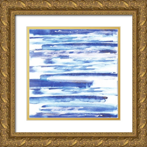 Blue Haze 1 Gold Ornate Wood Framed Art Print with Double Matting by Alvarez, Cynthia