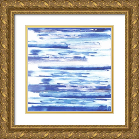 Blue Haze 2 Gold Ornate Wood Framed Art Print with Double Matting by Alvarez, Cynthia