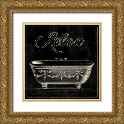 Bath A Gold Ornate Wood Framed Art Print with Double Matting by Alvarez, Cynthia