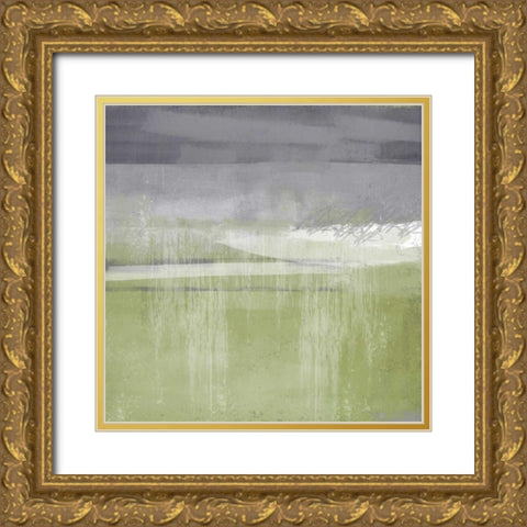 Golden Moonlight 1 Gold Ornate Wood Framed Art Print with Double Matting by Alvarez, Cynthia