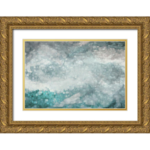 Sea Surface Gold Ornate Wood Framed Art Print with Double Matting by Brown, Denise