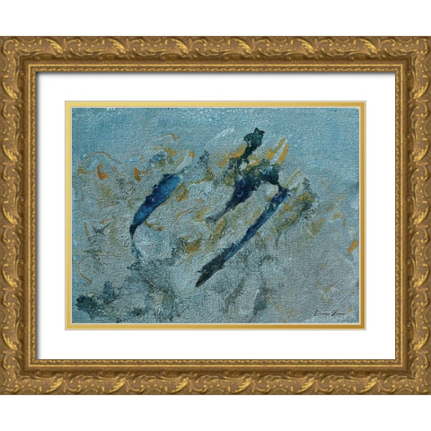 Judgement Of Confusion Gold Ornate Wood Framed Art Print with Double Matting by Brown, Denise