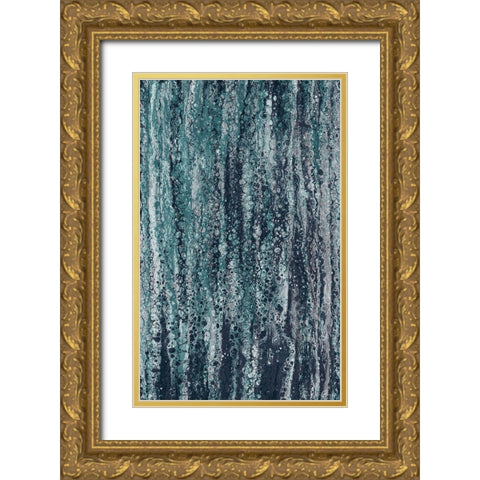 Rain Gold Ornate Wood Framed Art Print with Double Matting by Brown, Denise