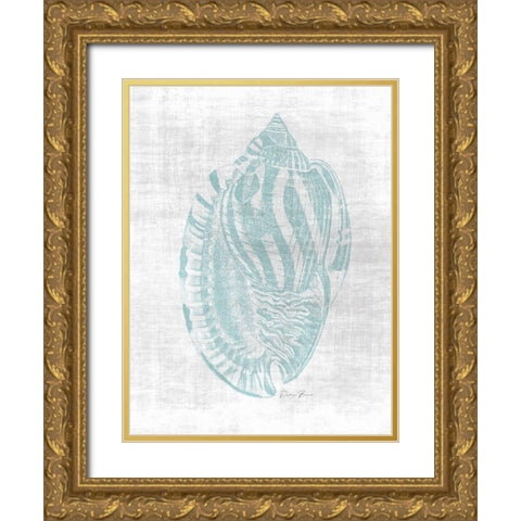 Beautiful Shells 1 Gold Ornate Wood Framed Art Print with Double Matting by Brown, Denise