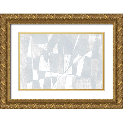 Mayhem Gold Ornate Wood Framed Art Print with Double Matting by Brown, Denise