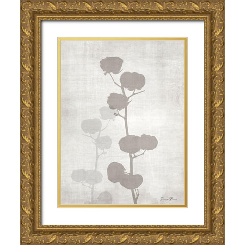 Modern Cotton 1 Gold Ornate Wood Framed Art Print with Double Matting by Brown, Denise