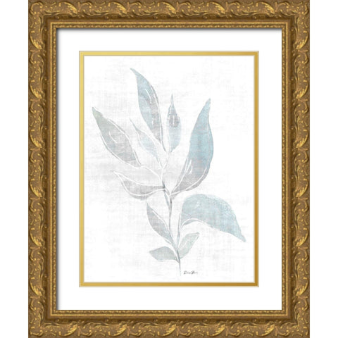 Watercolor Study 1 Gold Ornate Wood Framed Art Print with Double Matting by Brown, Denise