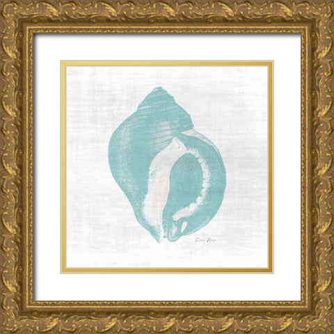 Coastal Waters 1 V3 Gold Ornate Wood Framed Art Print with Double Matting by Brown, Denise
