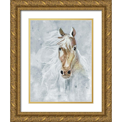 Magical Steed 2 Gold Ornate Wood Framed Art Print with Double Matting by Charest, Doris