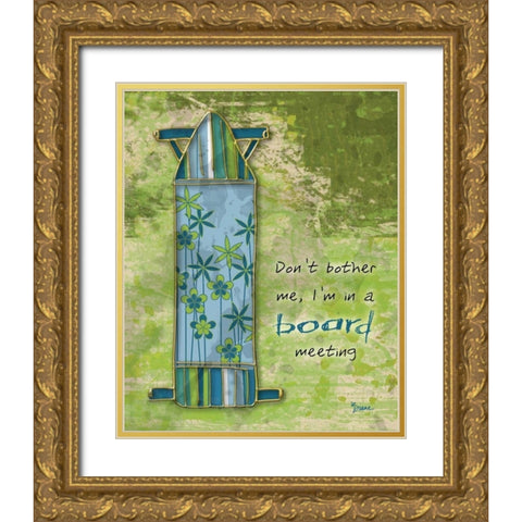 Board Mtg Gold Ornate Wood Framed Art Print with Double Matting by Stimson, Diane