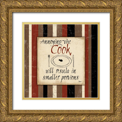 Annoy Cook Gold Ornate Wood Framed Art Print with Double Matting by Stimson, Diane