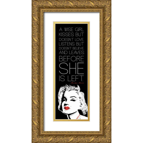 Monroe Gold Ornate Wood Framed Art Print with Double Matting by Rodriquez Jr, Enrique
